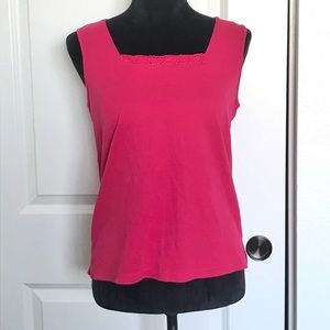 Draper’s & Damon’s Hot Pink Tank